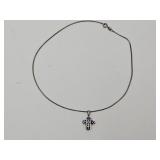 Sterling Silver Chain & Sterling Cross Pendant