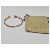 Rose Gold Tone Over Sterling CZ Bracelet JYV