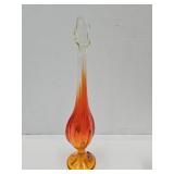 MCM Viking 11" high  Petal Persimmon Swung Vase