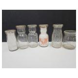 8 oz.-1.5 Pint VTG Milk Bottles, Creamers +