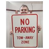 New Heavy Metal NO PARKING TOW AWAY Zone 18 x 24"