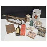 VTG Horn- See Cond, SwampRoot Bottle, Roseville, +