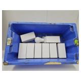 1 Storage Tote Bin & 8  LED Light Bulbs