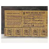WWII Ration Stamps