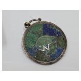 VTG Sterling Silver Pin Aztec Signed Castillo