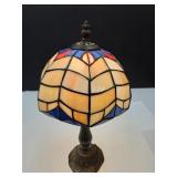 Stained Glass Lamp 14.5" high
