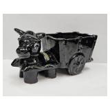McCoy Pottery Donkey Pulling Cart