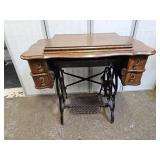 Antique Oak Sewing "CABINET" Only 32 x 34 x18"