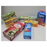 Lot of Sandwich Bags, Qt Freezer Bags, Gallon Bag+