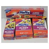 Lot Hefty Qt & 2 1/2 Gallon Bags