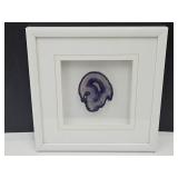 Framed 13"w Sliced Geode