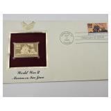 VTG  WWII  Replica 22 k Gold Stamp Jima