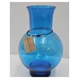 10"H Blue House Of Homburg Vase