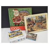 Puzzle Lot 100 pc & 3 - 1000 PC