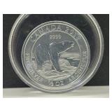 1/2 Oz Fine Silver Canada Polar Bear $2 Coin