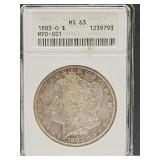 Graded 1883 O  MS63 Morgan Silver Dollar Coin