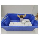 1 Storage Tote Bin & 8  LED Light Bulbs