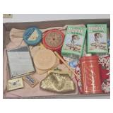 VTG Change Purse, Mirror, Tins +