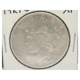 1927-S Silver Peace  Dollar Coin