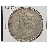 1890 Silver Morgan Dollar Coin