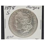 1878 S Silver Morgan Dollar Coin