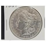1889 Silver Morgan Dollar Coin