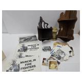 Wood Shelves, Black & White & Color Photos, Train+