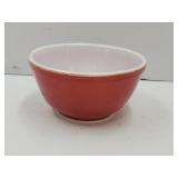 Vintage Red Pyrex Mixing Bowl  7" wide