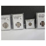 4 New 2026 250th Year Coins Nickel, Dime Quarter &