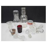 VTG glass stoppers, cream top milk bottle, barwar+