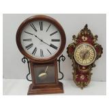 Junghans German Plastic Battery Clock & 25" Clock