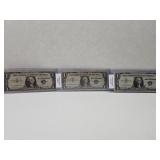 Lot of Three 1957, 57 A, 57 B Silver Certificates