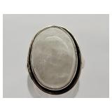 925 Silver Quartz Ring Sz 8