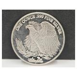 One Ounce .999 Fine Silver Round