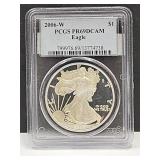 Graded 2006-W PR 69 Silver Eagle Dollar Coin