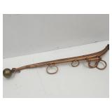Vtg HorseHane w Brass Knob