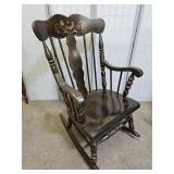 Vintage Solid Rocking Chair