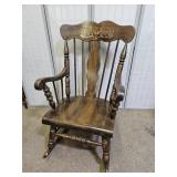 Vintage Solid  Rocking Chair