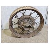 Antique Model A ? Ateel Rim 23" h