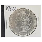 1900 Silver Morgan Dollar Coin