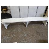 Nice  Solid Sturdy Bench 84x 11 x 16"h