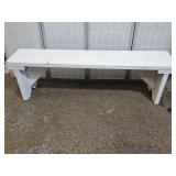 Nice  Solid Sturdy Wood Bench 54 x11 x16"h