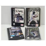 4 Play Station Games- NBA Live, +