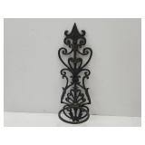 Cast Iron Vase, Oil Lamp, Wall Mount Holder