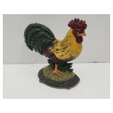 VTG Cast Iron Rooster Doorstop 11"High