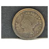 1848 Large Cent Coin