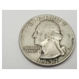 1957 Silver Quarter Coin