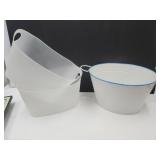 19" Wide Metal Drink Bucket& 2  Plastic 19"