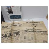 Oregon State Newspapers 1932-1934, Belgium Coins +
