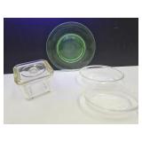 Unranium Glass Plate 8" Fridgerator dish,Glasbak
